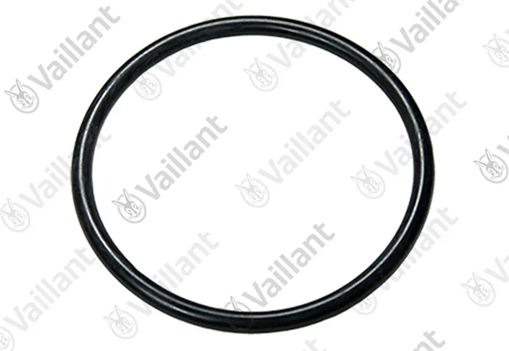 Schwarzer O-Ring von Vaillant, ringförmige Gummidichtung ohne sichtbare Maße, geeignet für den Einsatz in verschiedenen Anwendungen.